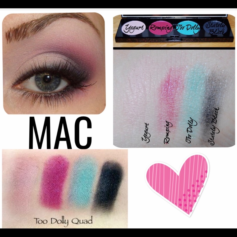 🎁HP🎁 MAC Hello Kitty Eyeshadow x4: Too Dolly - Picture 2 of 9